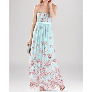 BCBGMAXAZRIA Amber Strapless Floral Size 4